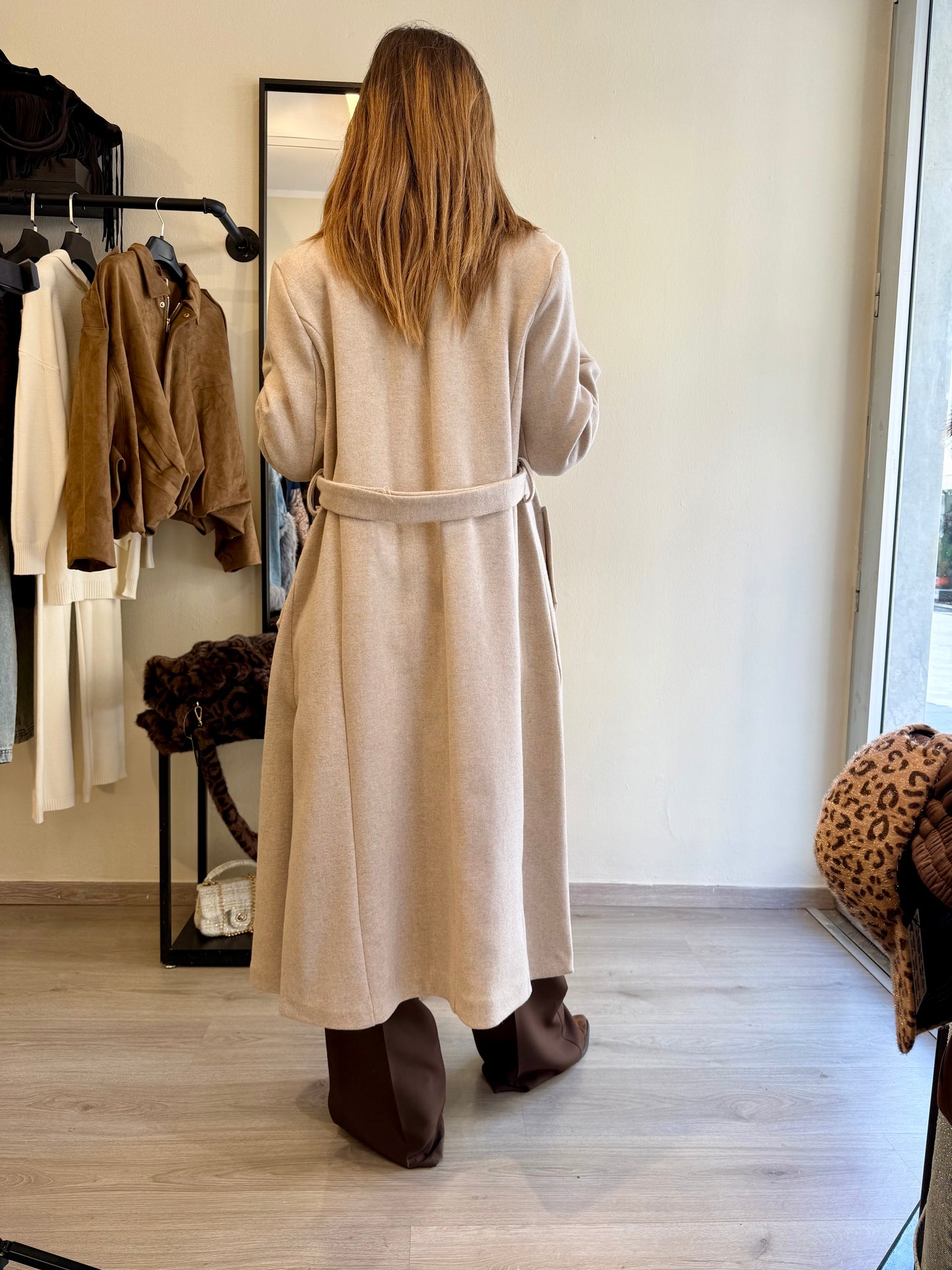 Cappotto doppiopetto in lana