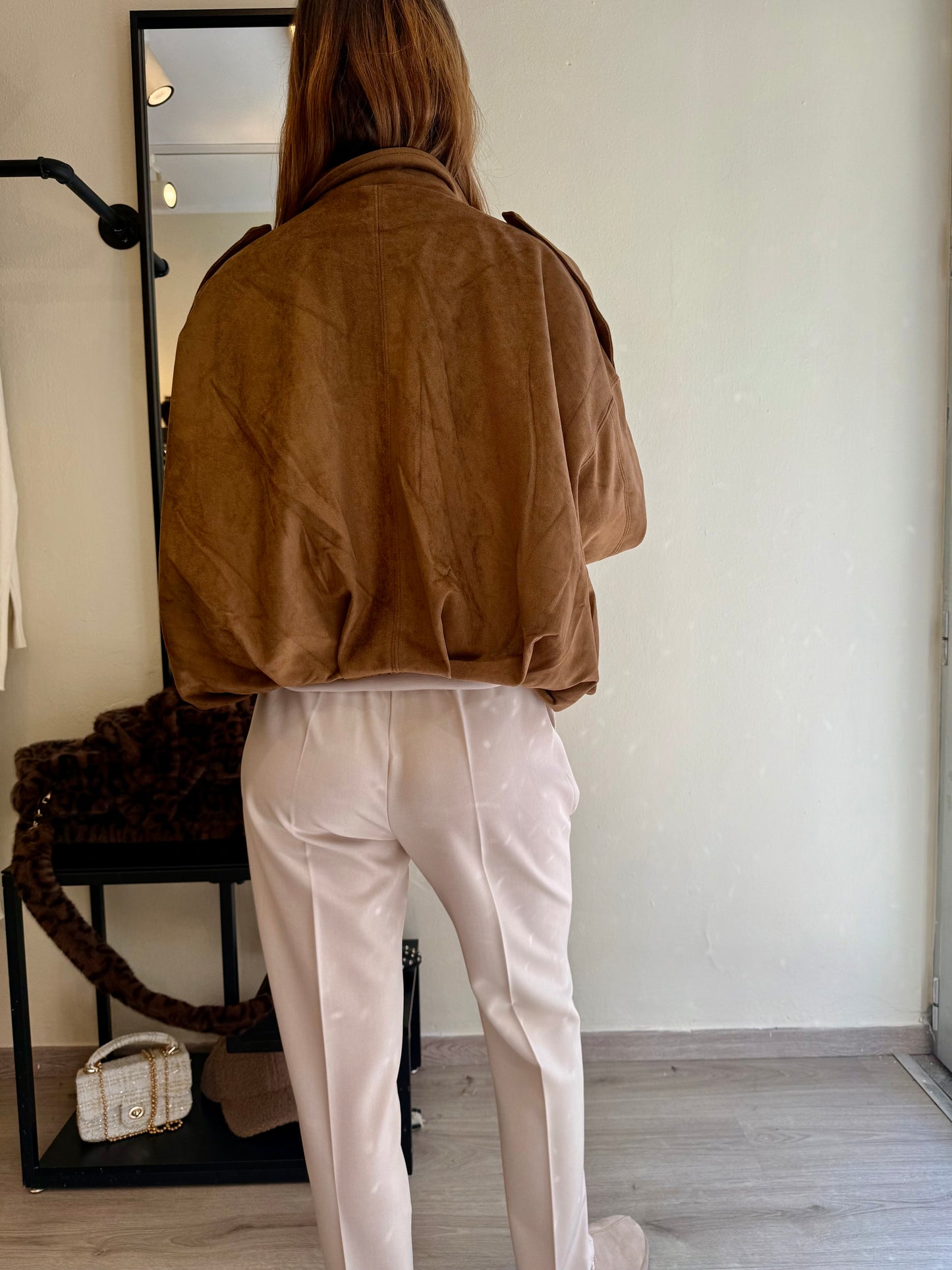Bomber scamosciato