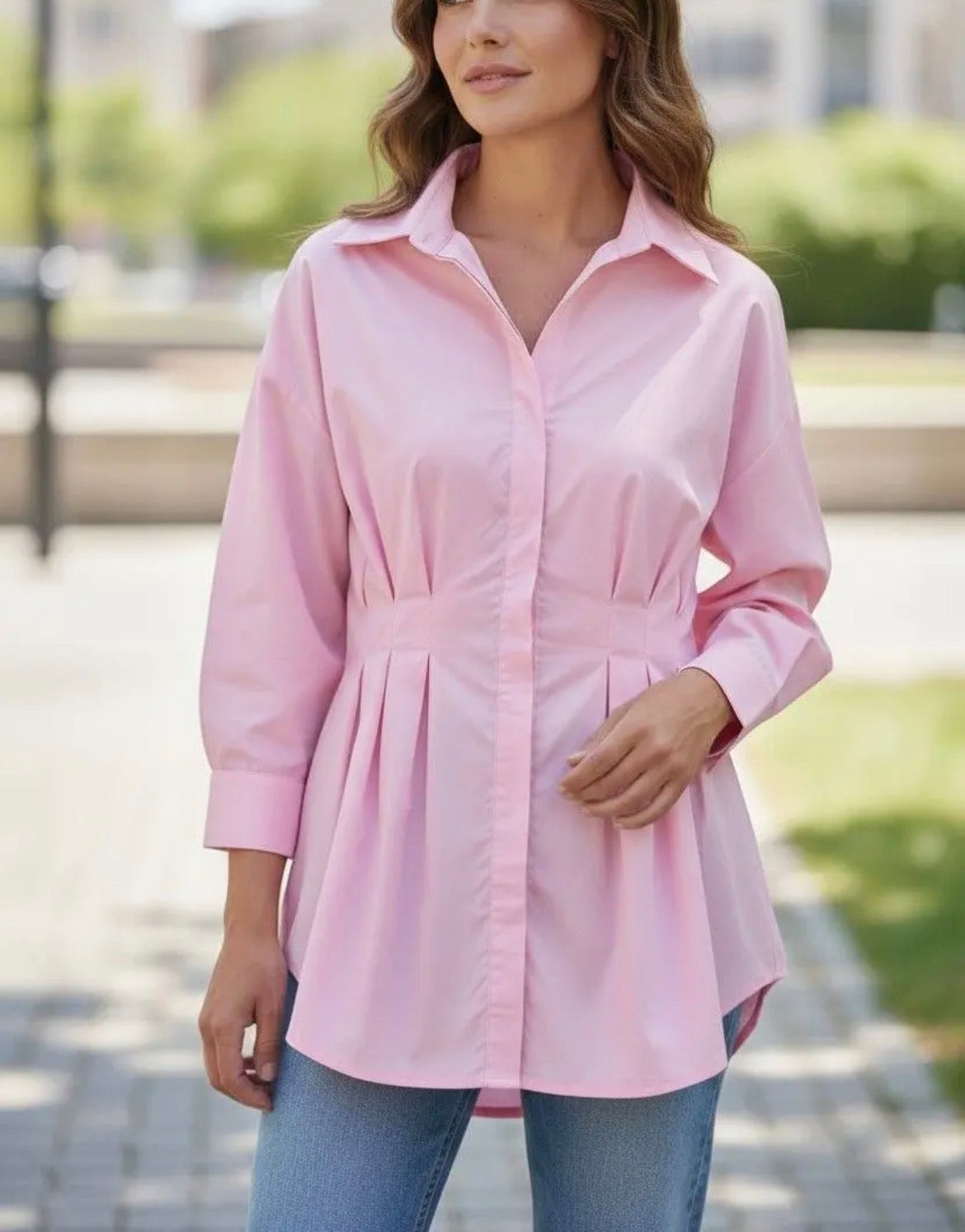 Camicia busto arricciato