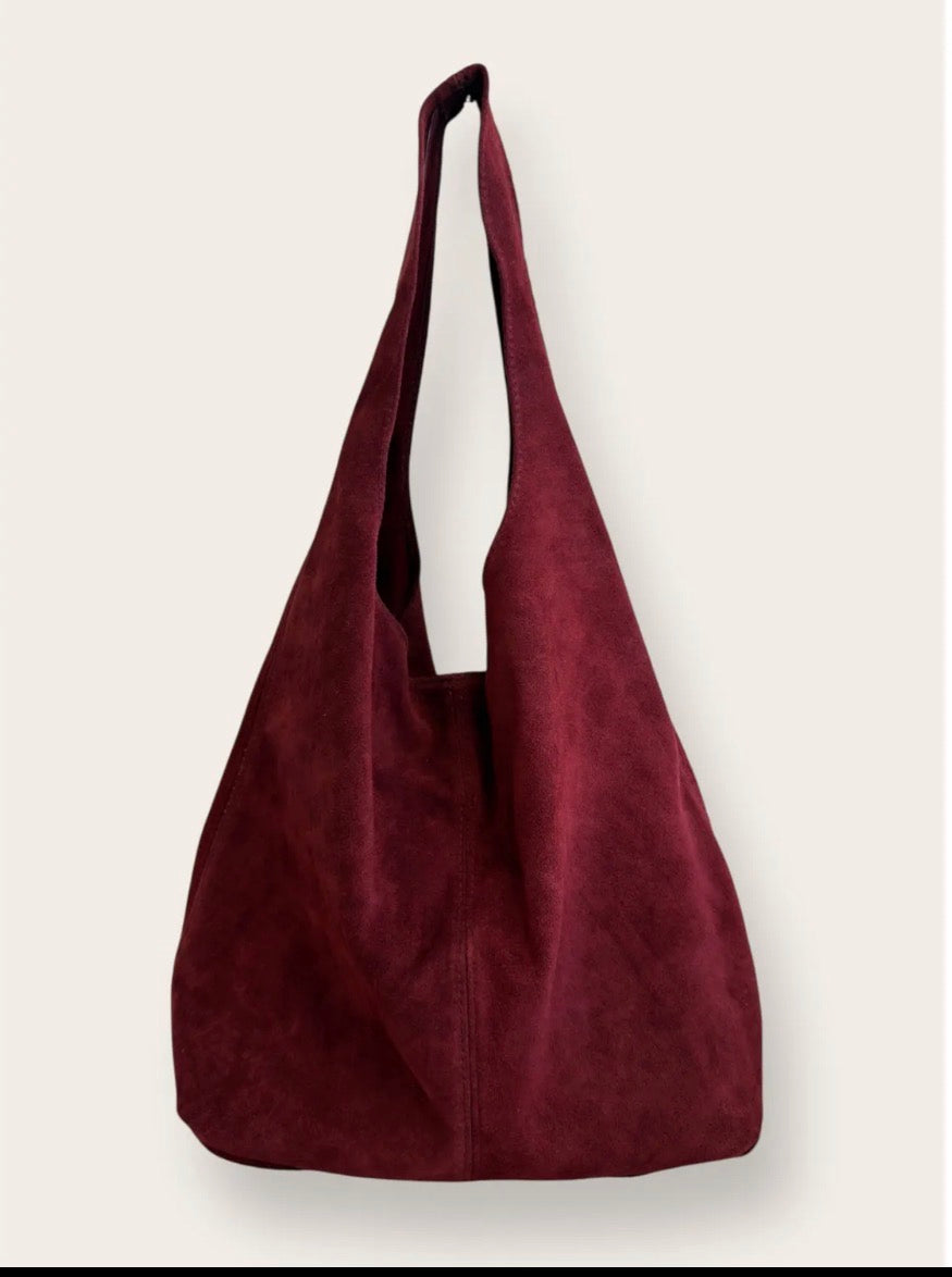 Borsa camoscio lisca