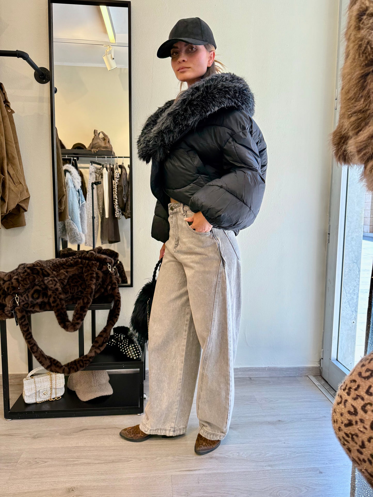 Maxi piumino crop