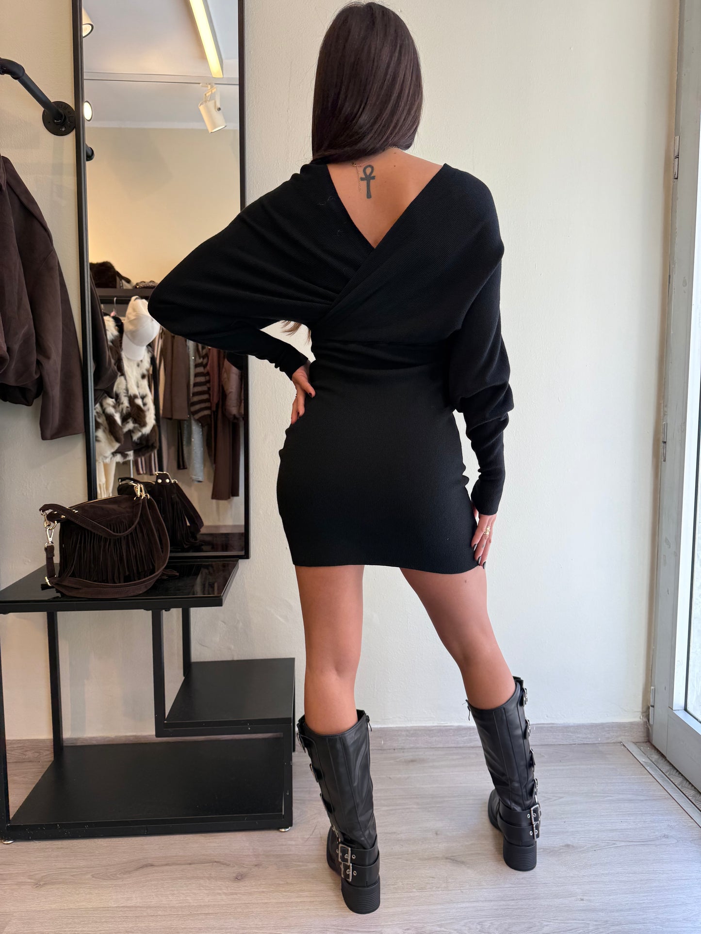 Mini dress in maglina