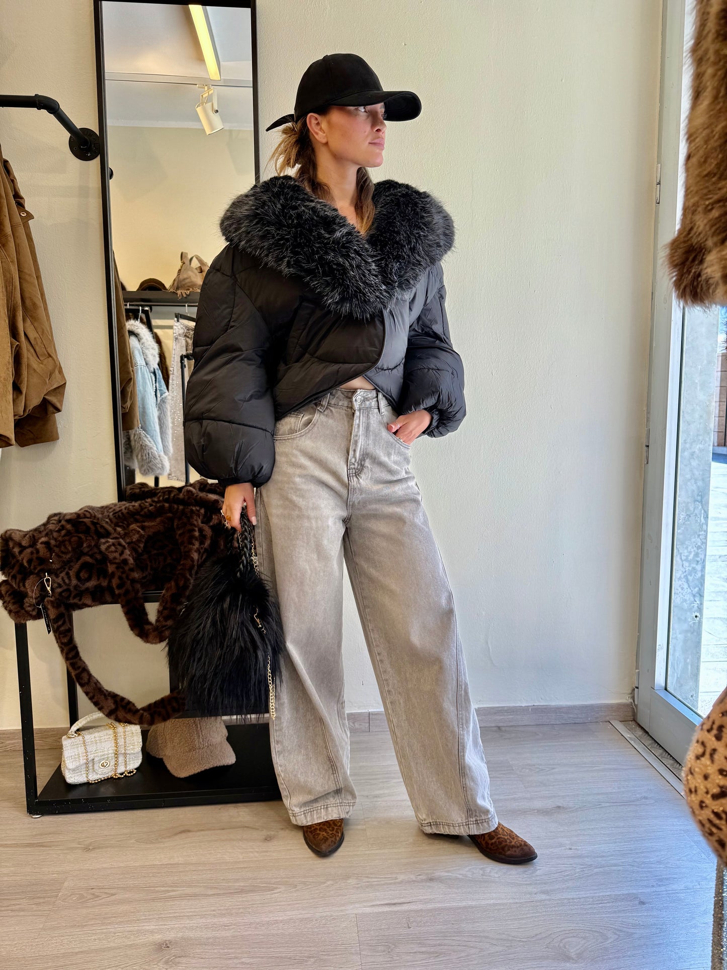 Maxi piumino crop