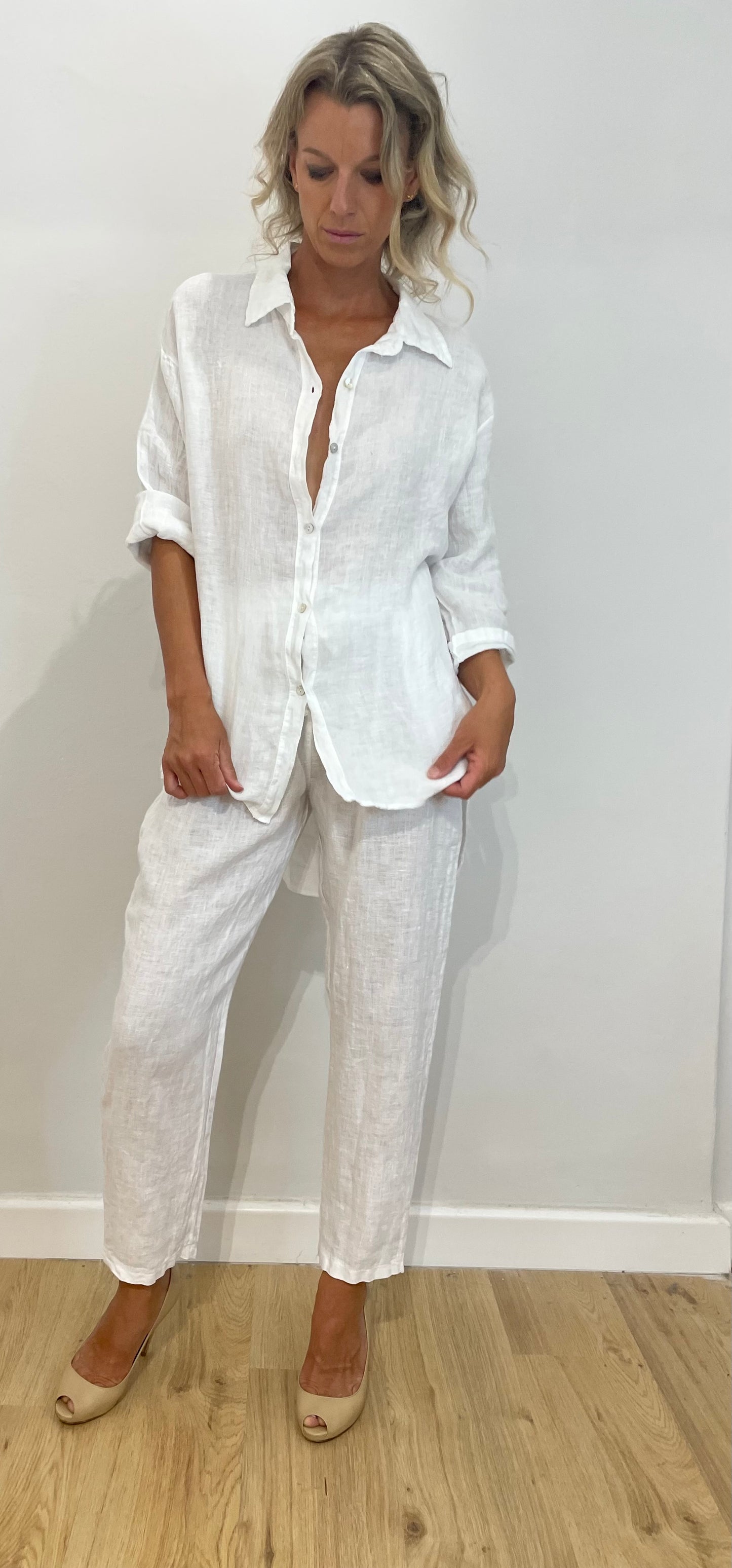 Camicia 100% lino