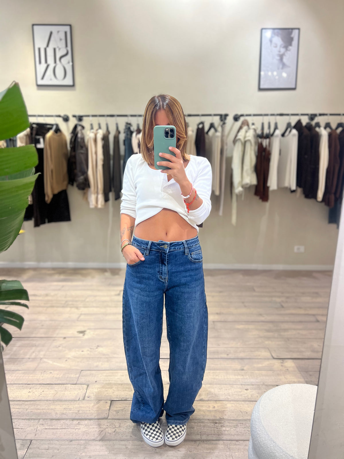 Jeans Baloon blu medio