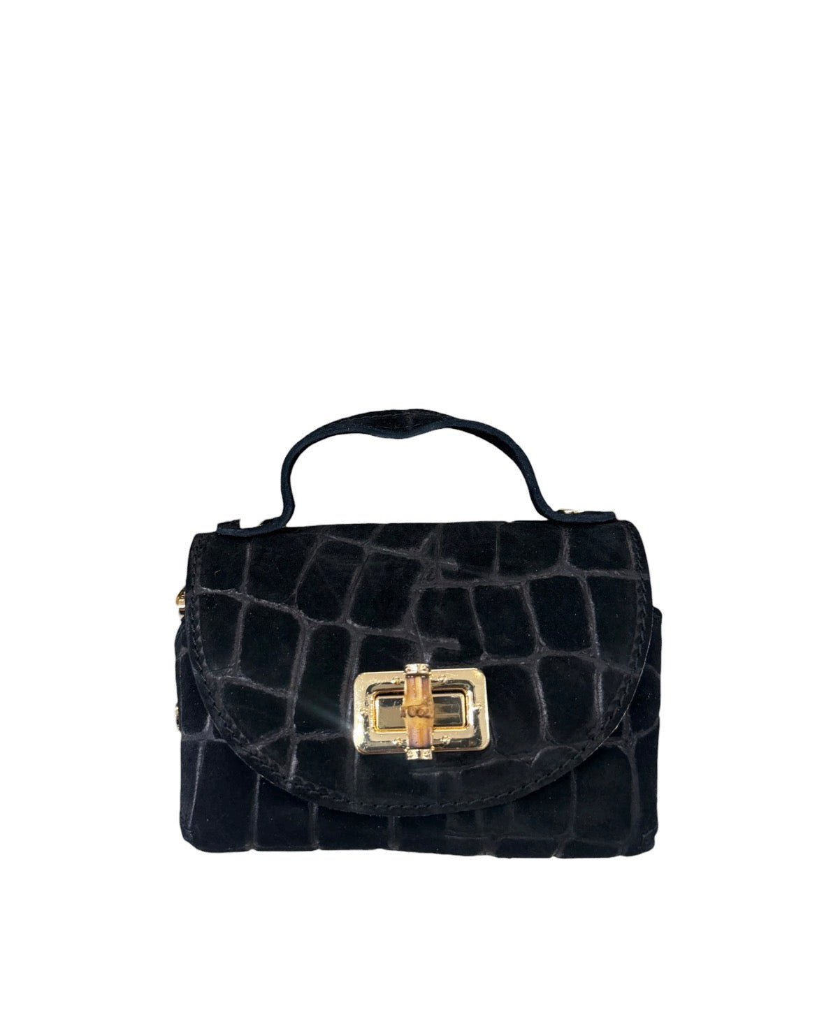 Mini bag vera pelle con tracolla