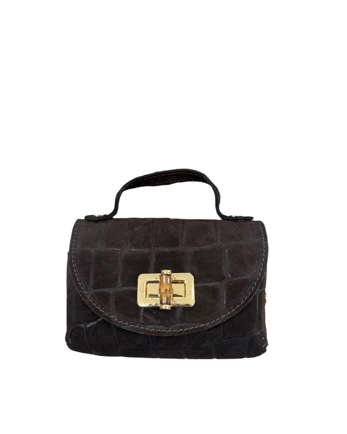 Mini bag vera pelle con tracolla