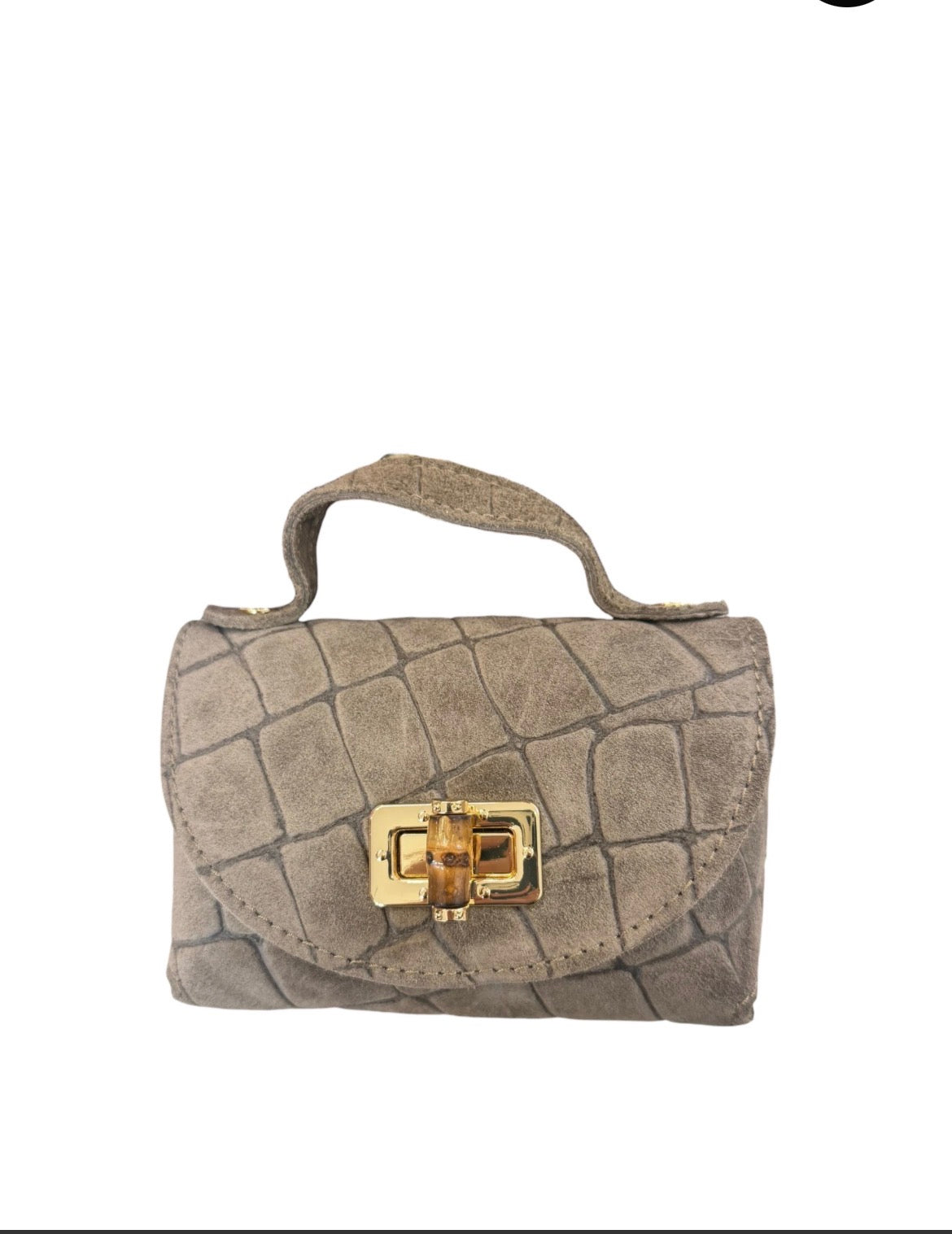 Mini bag vera pelle con tracolla