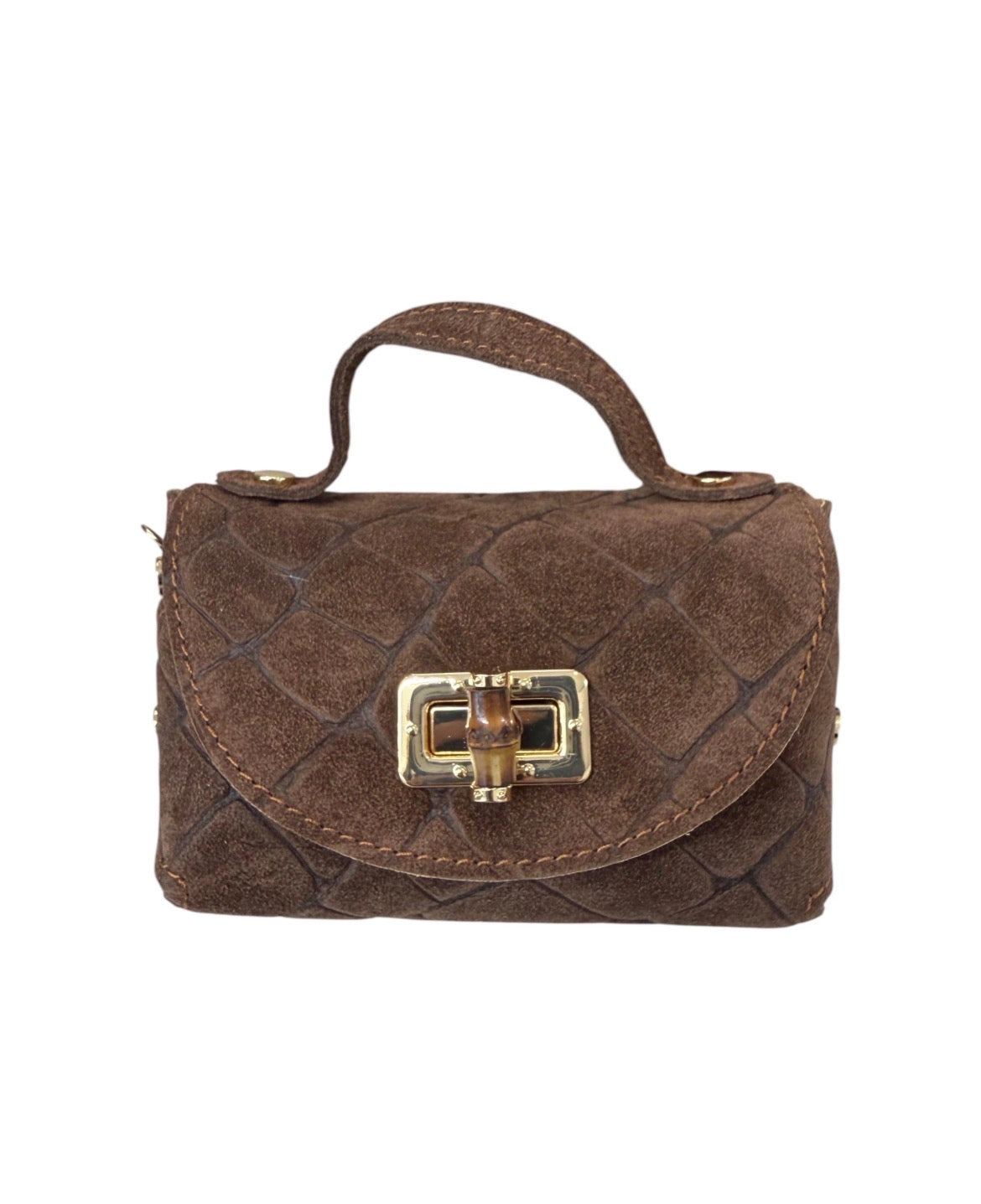 Mini bag vera pelle con tracolla