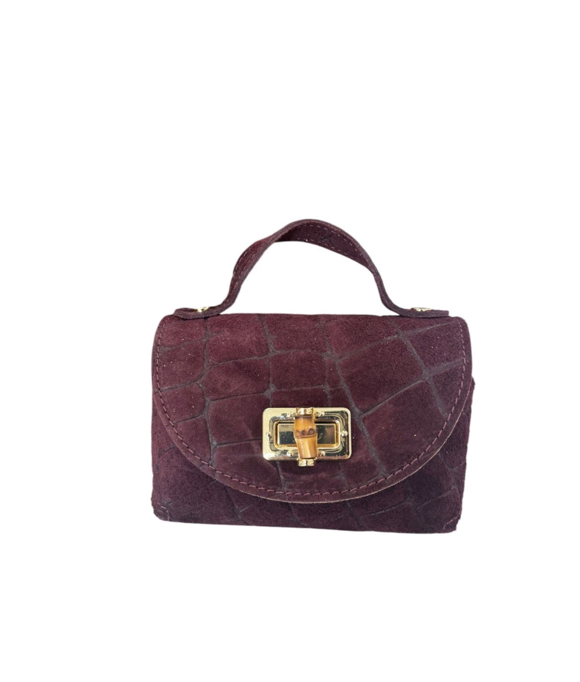 Mini bag vera pelle con tracolla