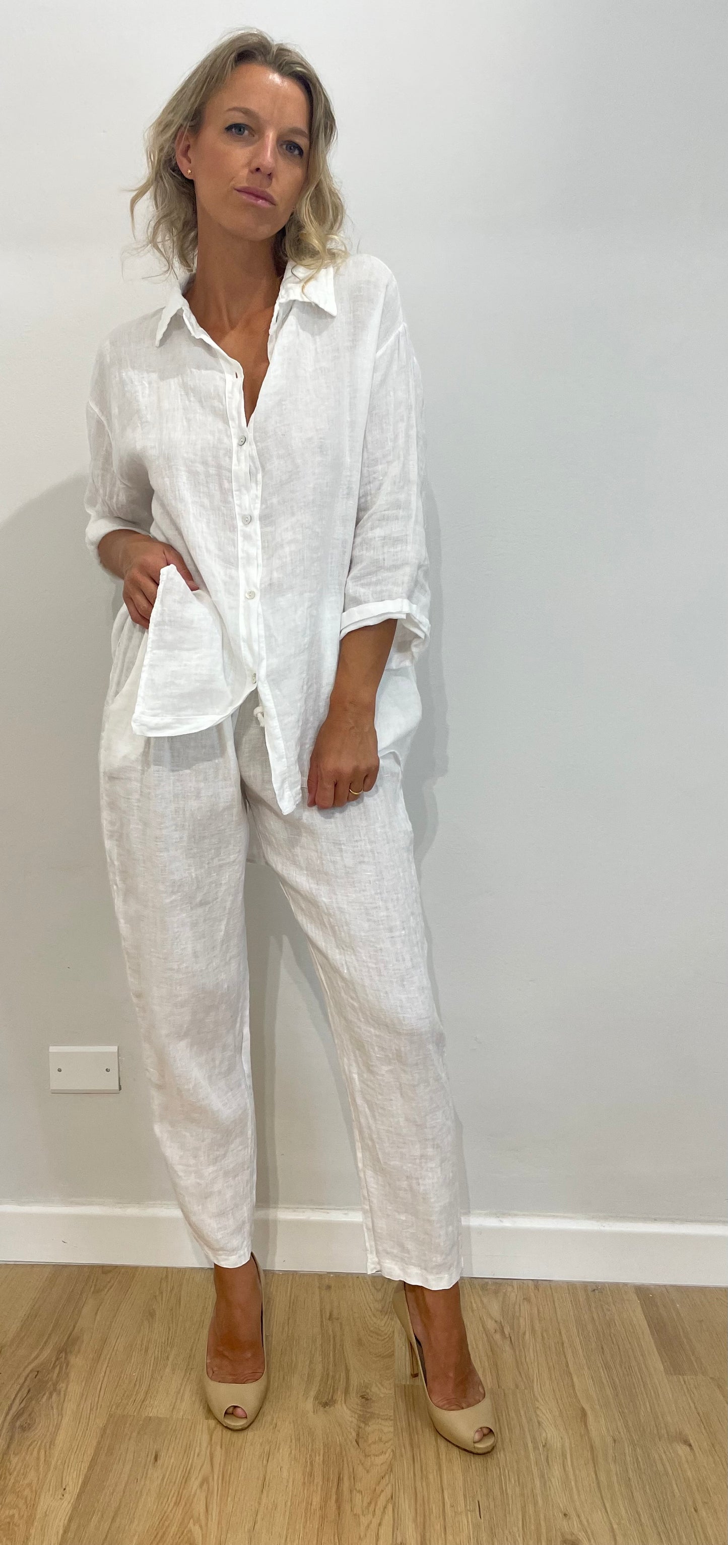 Camicia 100% lino