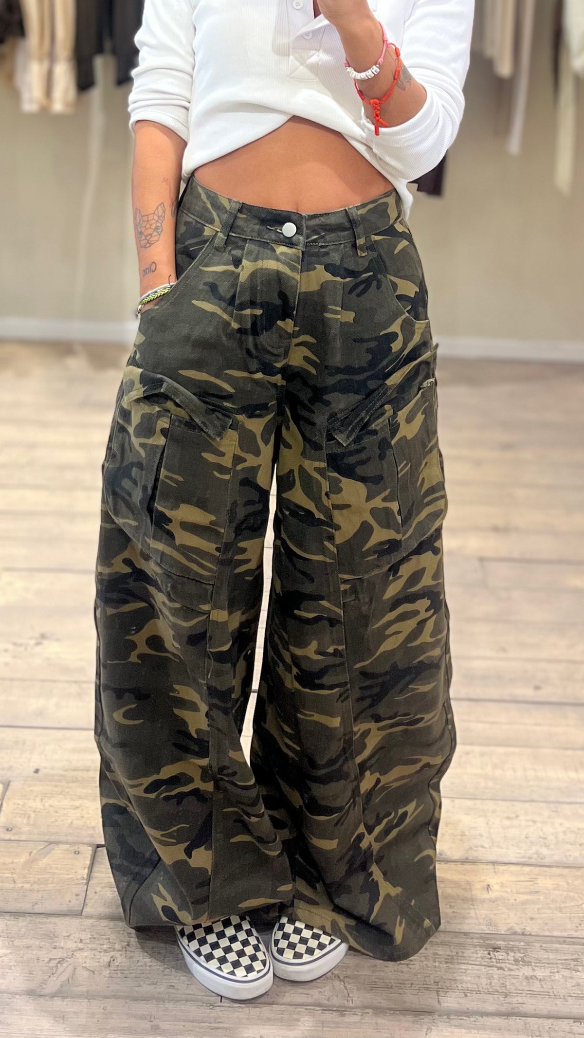 Jeans cargo military
