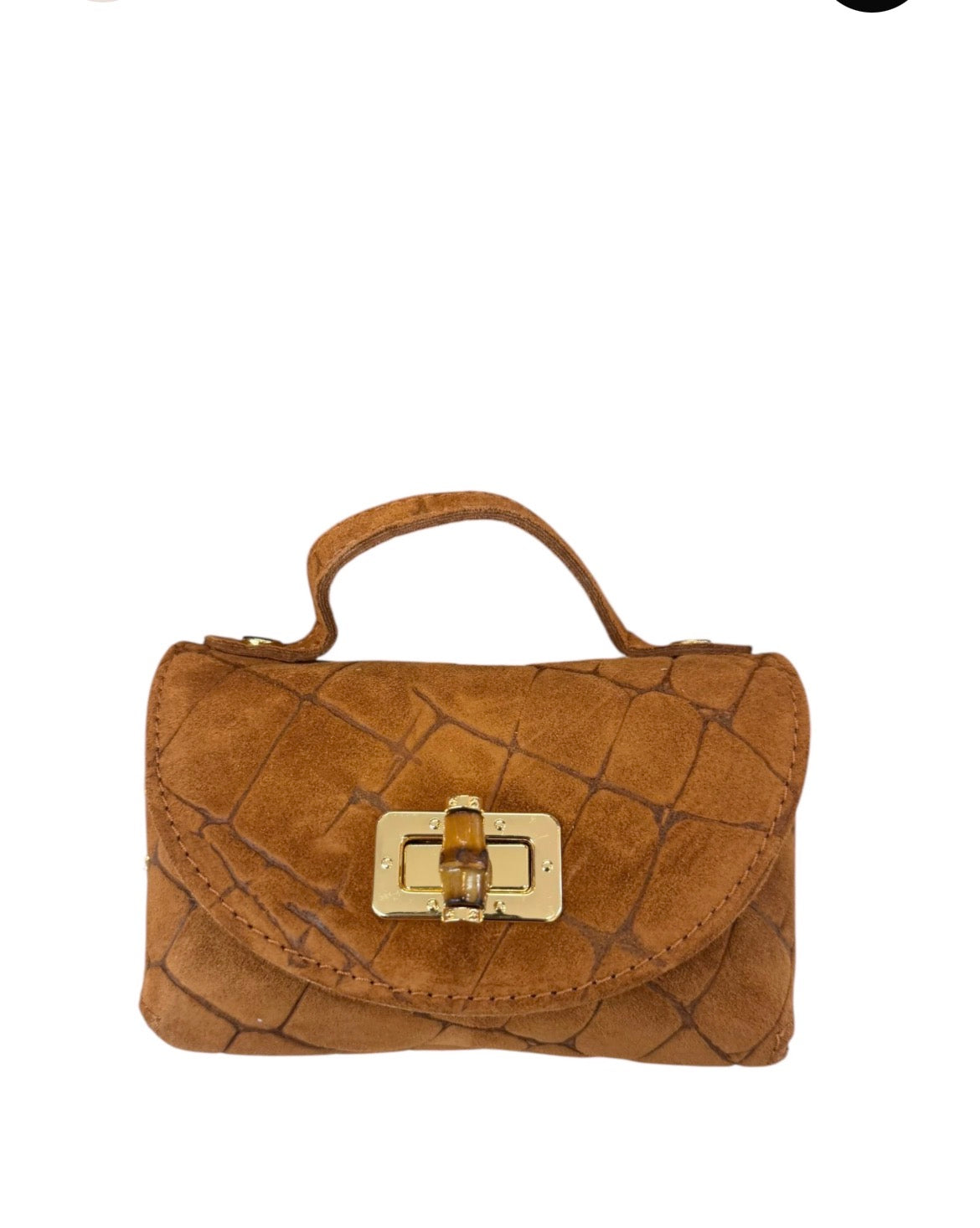 Mini bag vera pelle con tracolla