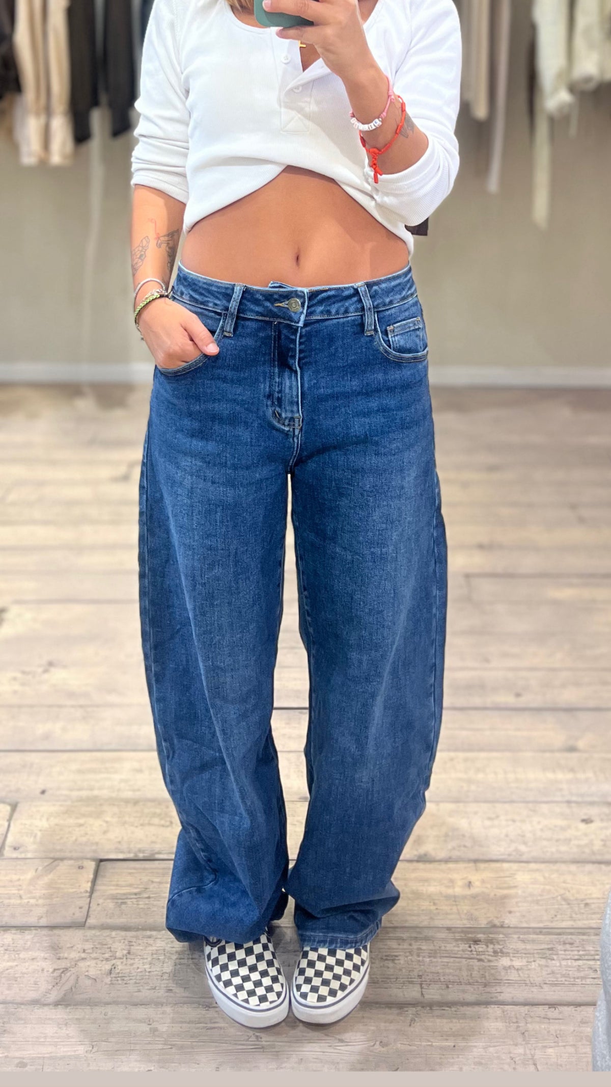 Jeans Baloon blu medio