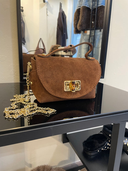 Mini bag scamosciata