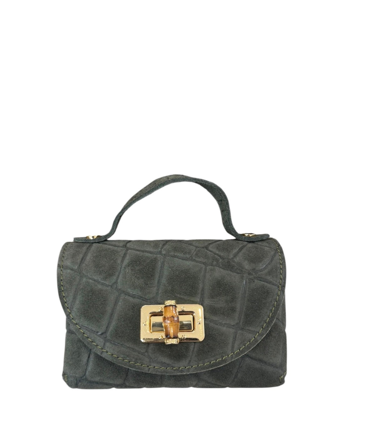 Mini bag vera pelle con tracolla